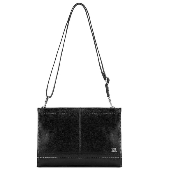 The Sak Iris 3-way Demi Adjustable Leather Crossbody Black - Picture 1 of 10